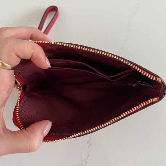 Red Coach Wrislet Wallet - Picture 3 of 5